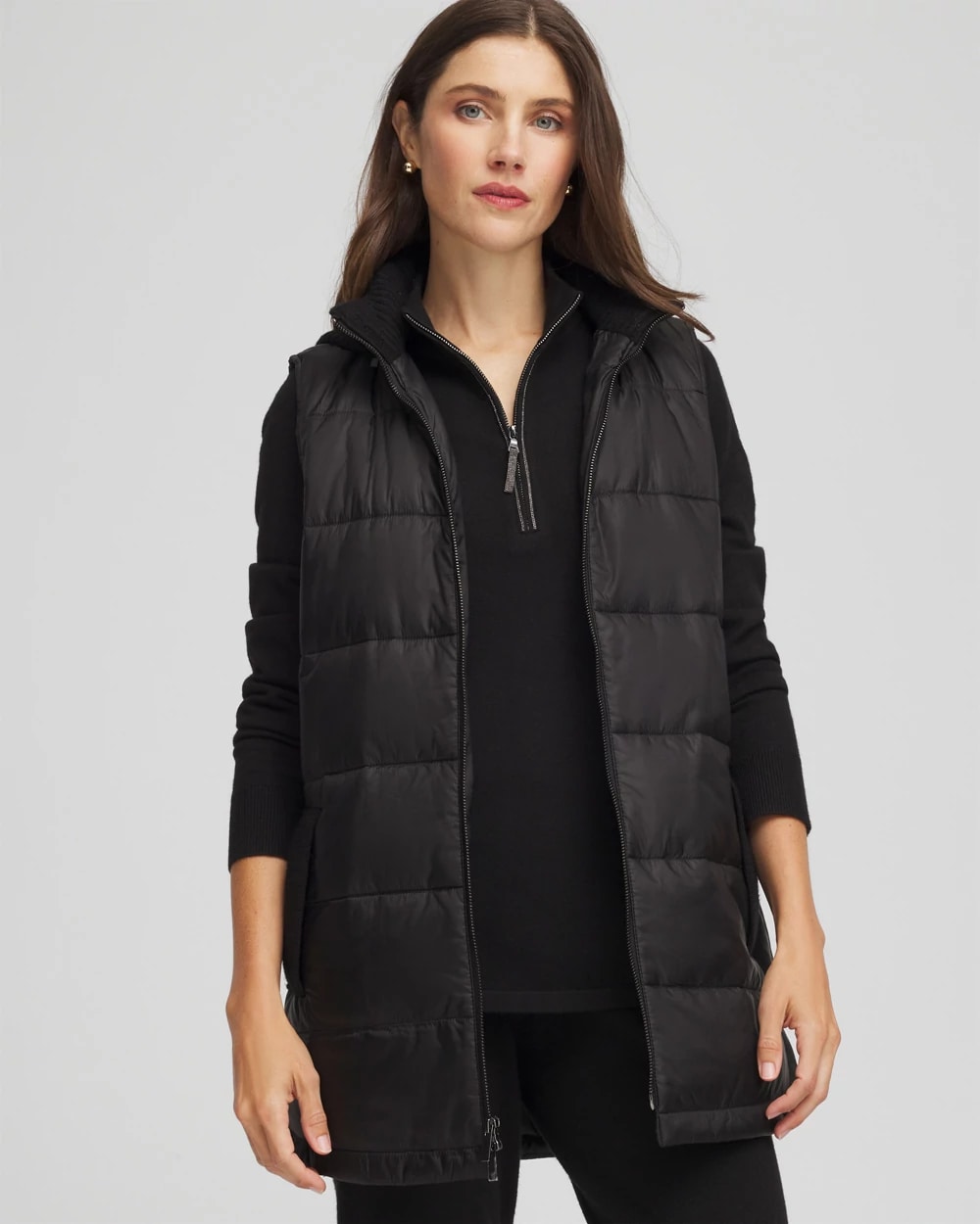 Zenergy® Quilted Hooded Vest | Chico's Zenergy® Quilted Hooded Vest | Chico's